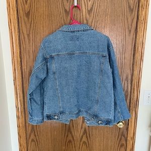 Love Tree Oversized Jean Jacket